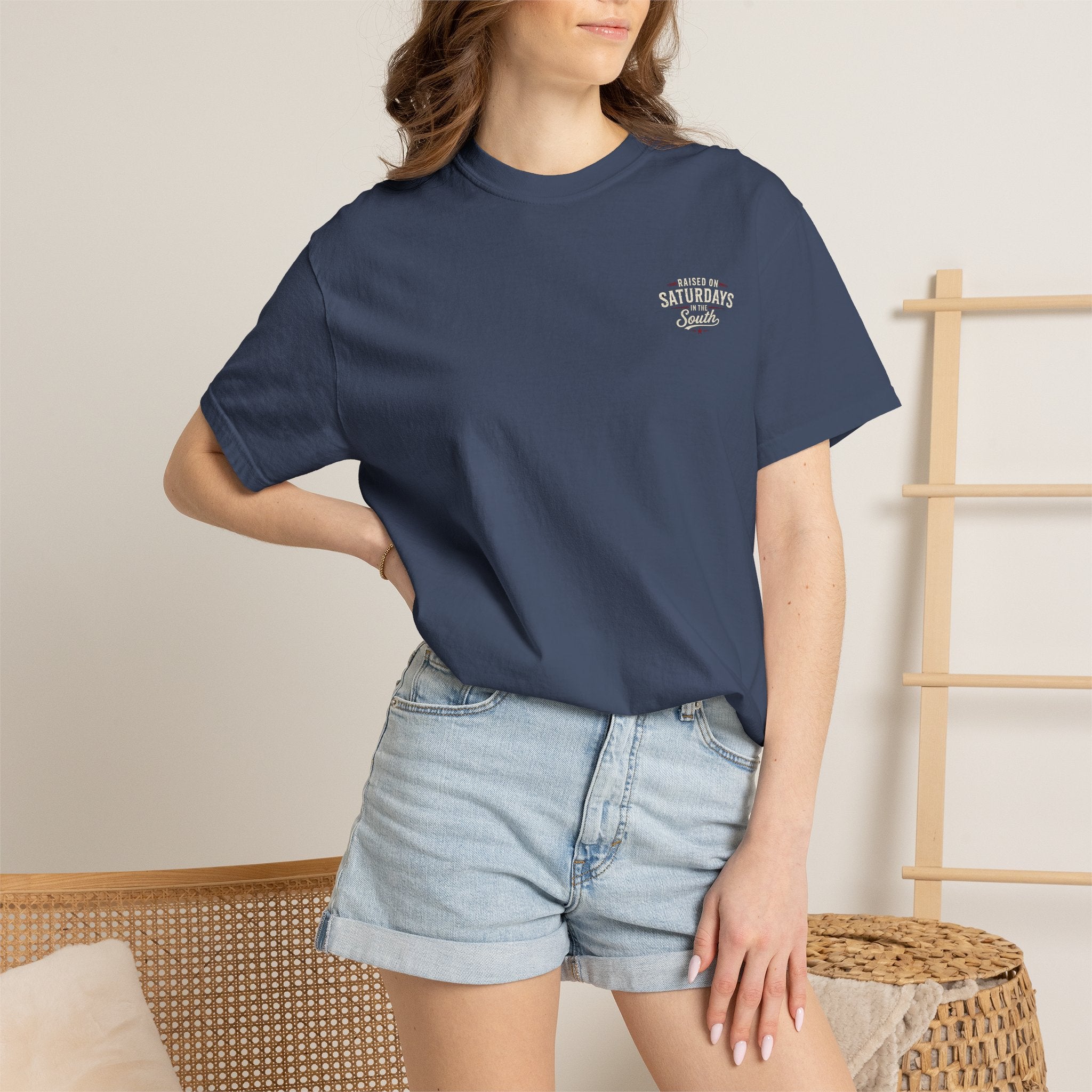 Raised On Saturdays In The South T-Shirt — Relaxing Saturday Morning In The Mountains