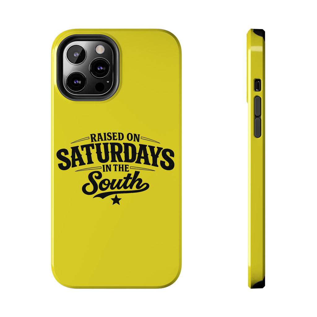 Raised On Saturdays In The South Phone Case-(yellow)