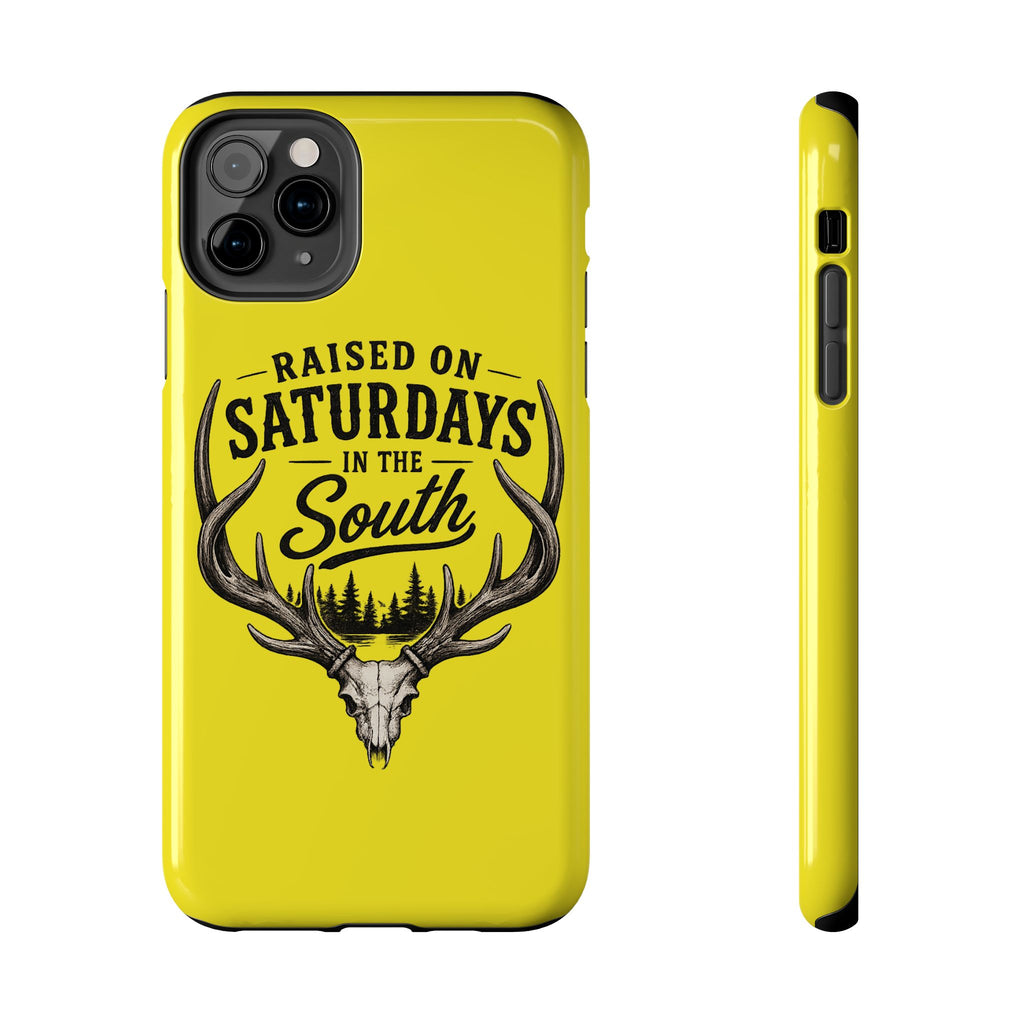 Raised On Saturdays In The South Phone Case-Spread Runs Deep In The Woods-(yellow)