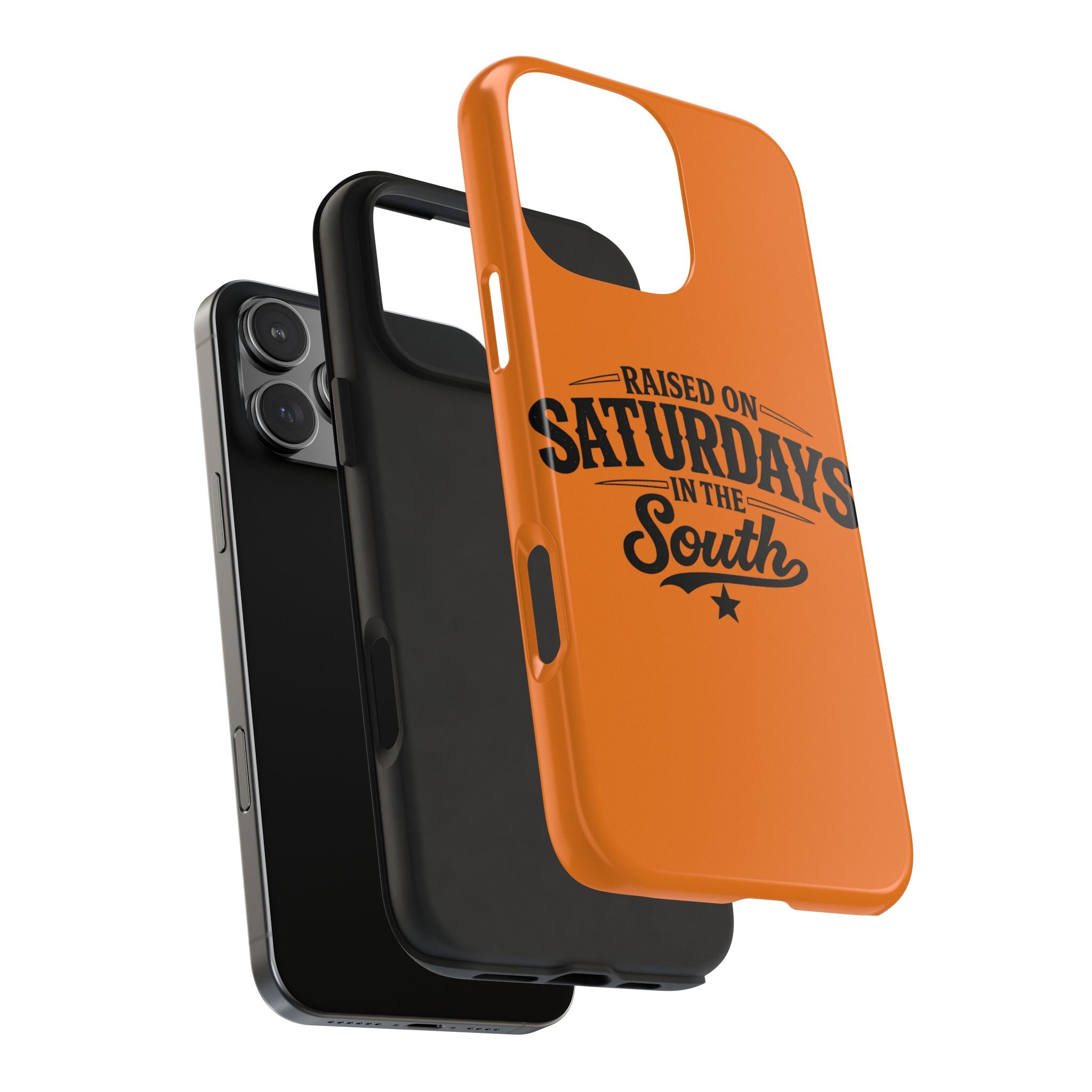Raised On Saturdays In The South Phone Case-(orange)
