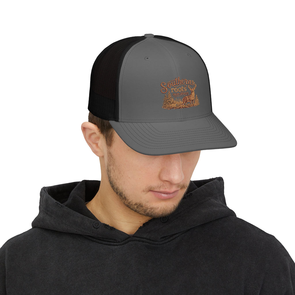 Snapback Trucker Cap - "Southern Roots Run Deep"