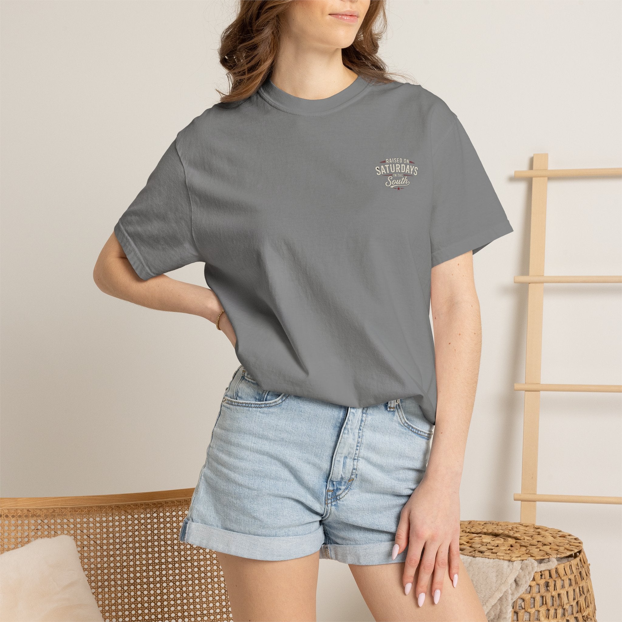 Raised On Saturdays In The South T-Shirt — Relaxing Saturday Morning In The Mountains