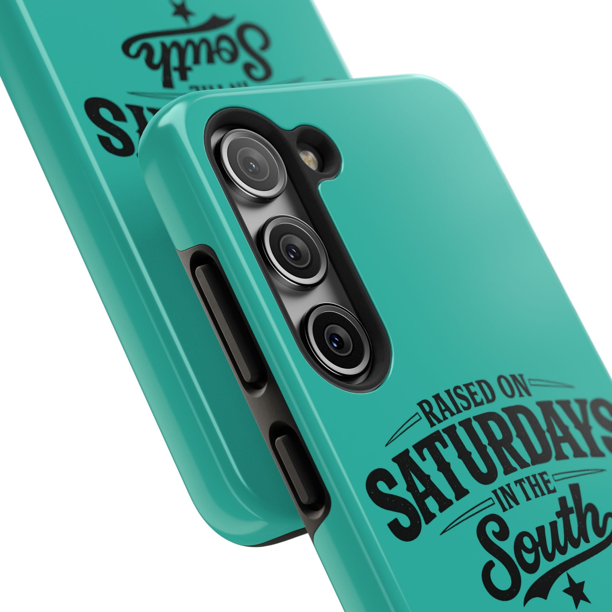 Raised On Saturdays In The South Phone Case-(blue)