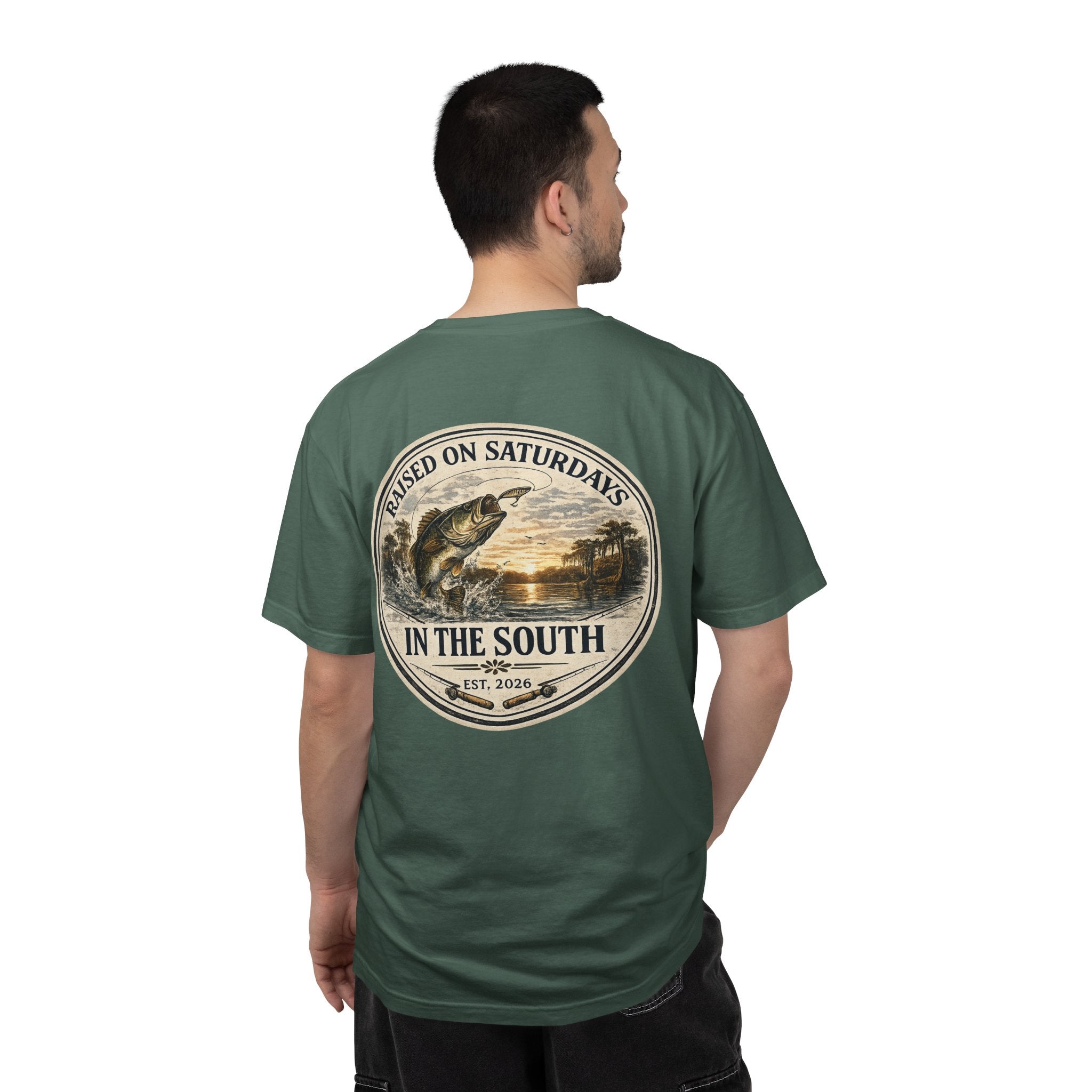 Raised On Saturdays In The South Classic T-Shirt- Fishin Season