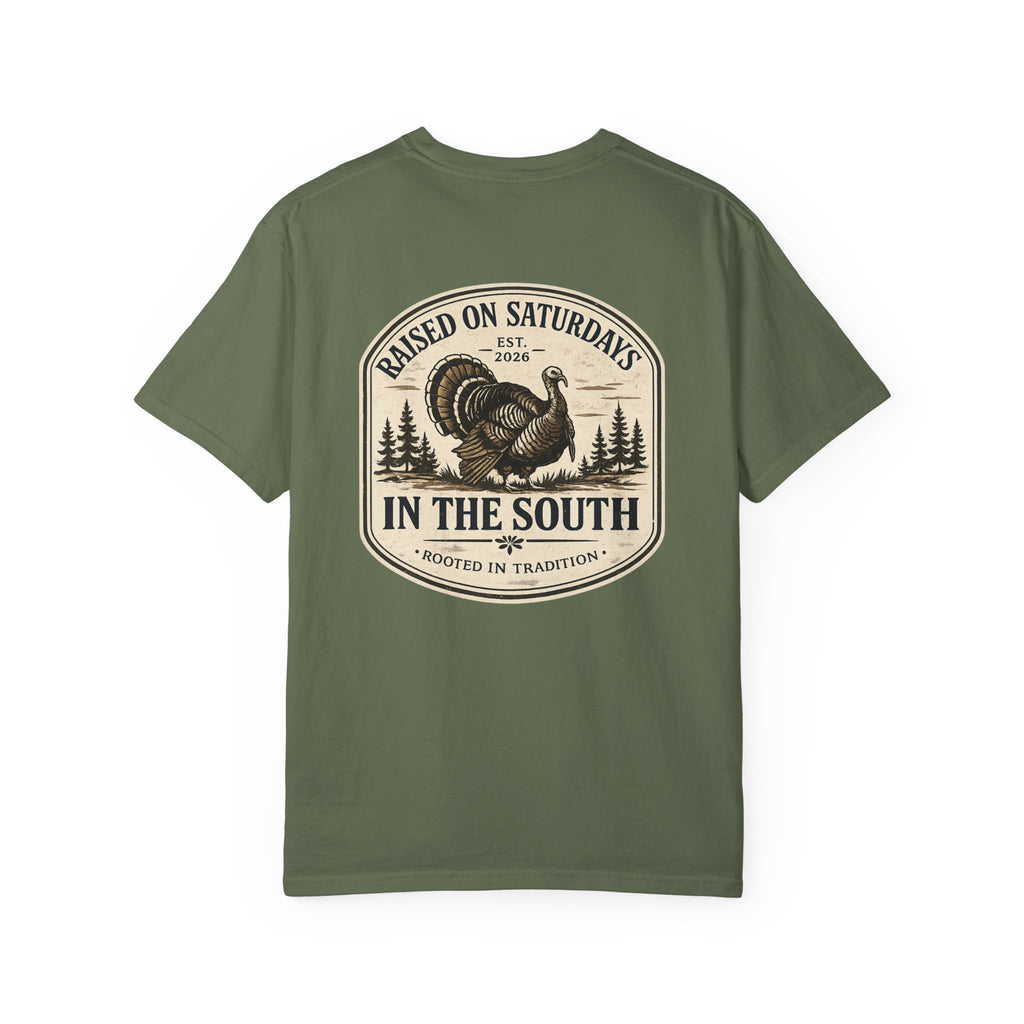 Raised On Saturdays In The South Southern Turkey Hunting T-Shirt