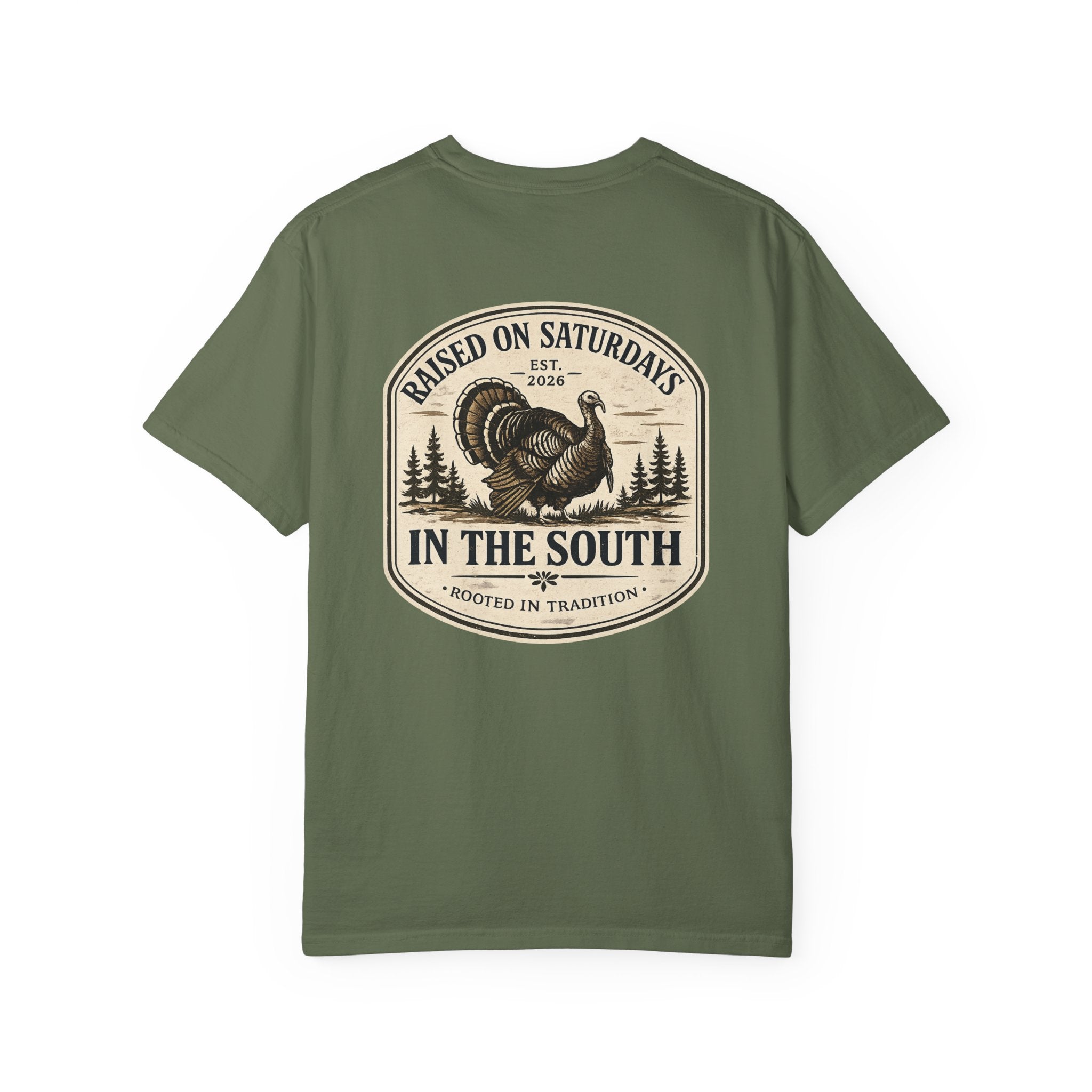Raised On Saturdays In The South Southern Turkey Hunting T-Shirt