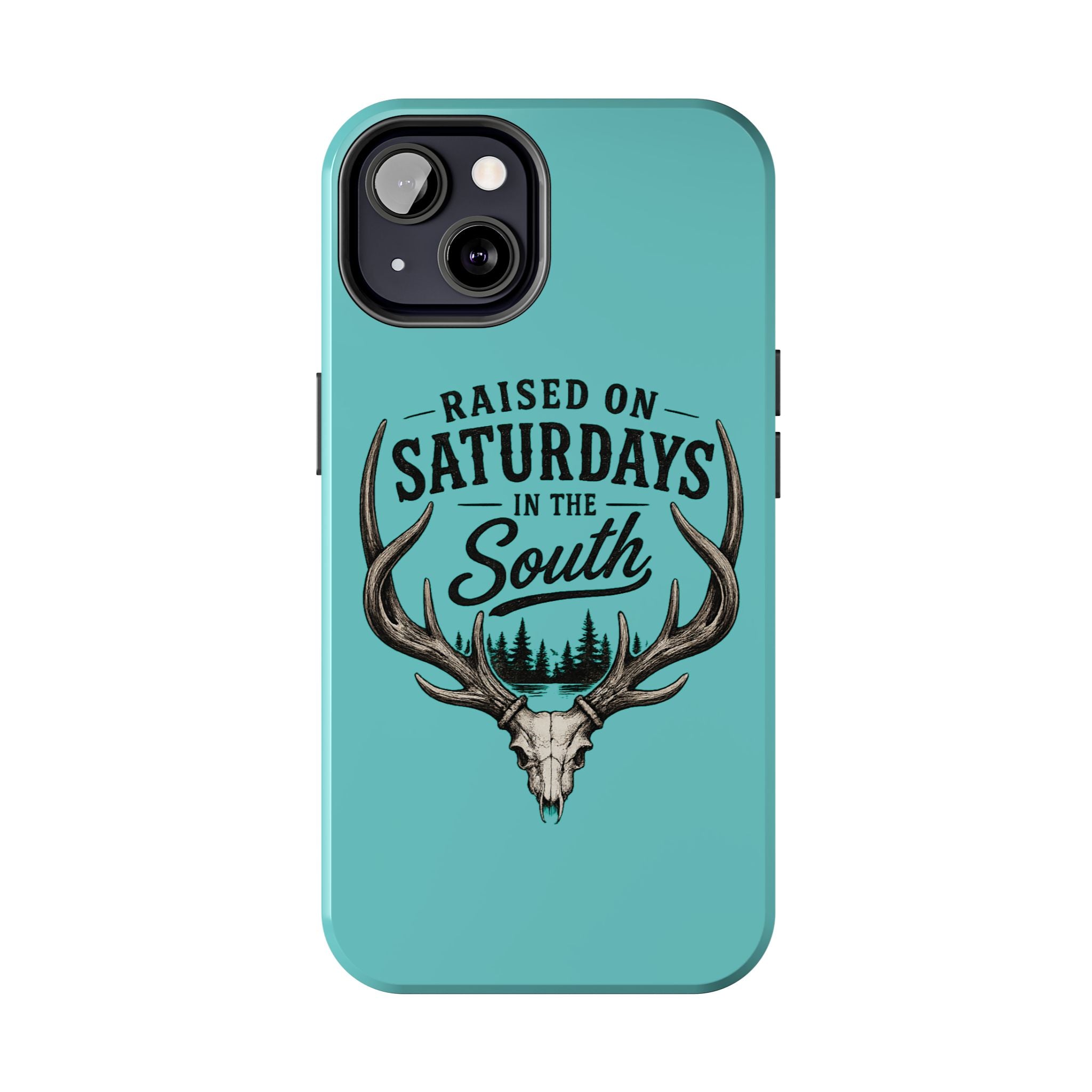 The Spreads Runs Deep In The Woods Phone Case-(blue)