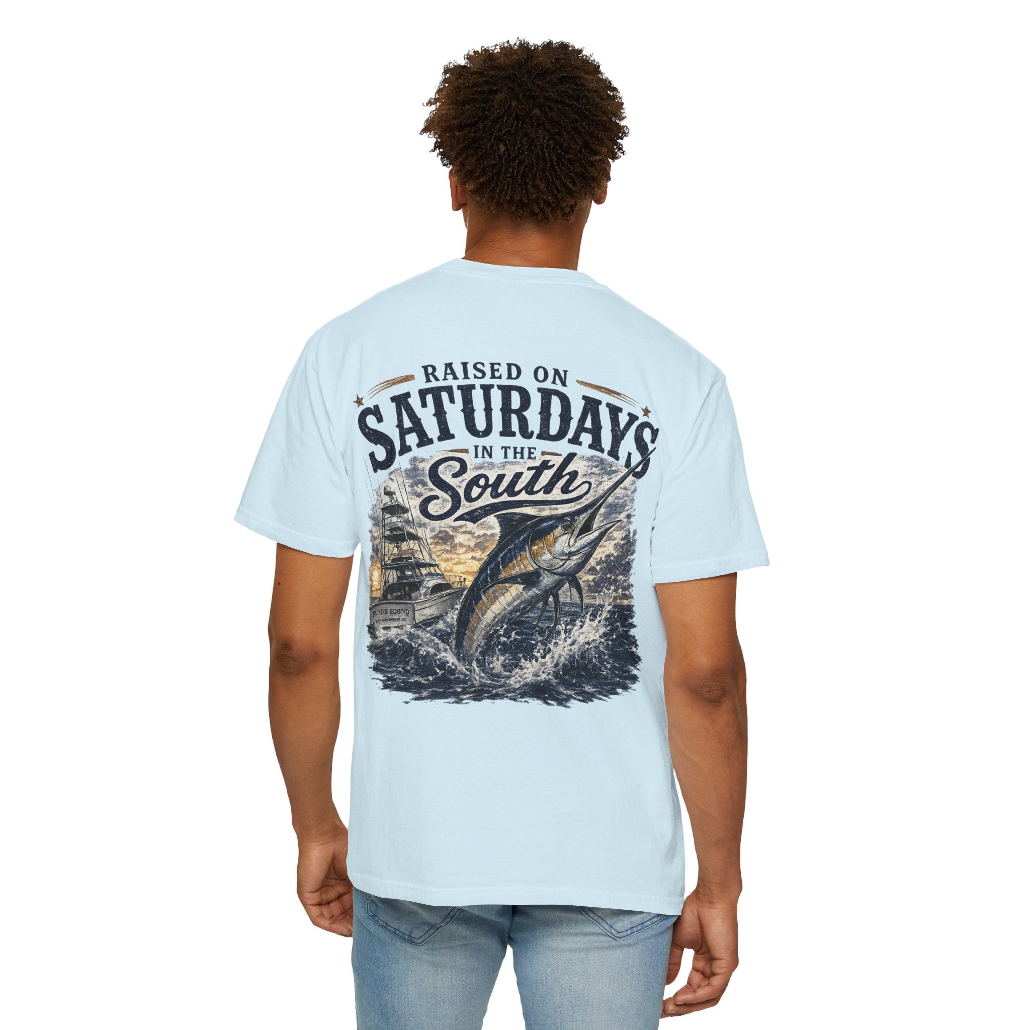 Raised On Saturdays In The South T-Shirt-Deep Sea Saturdays