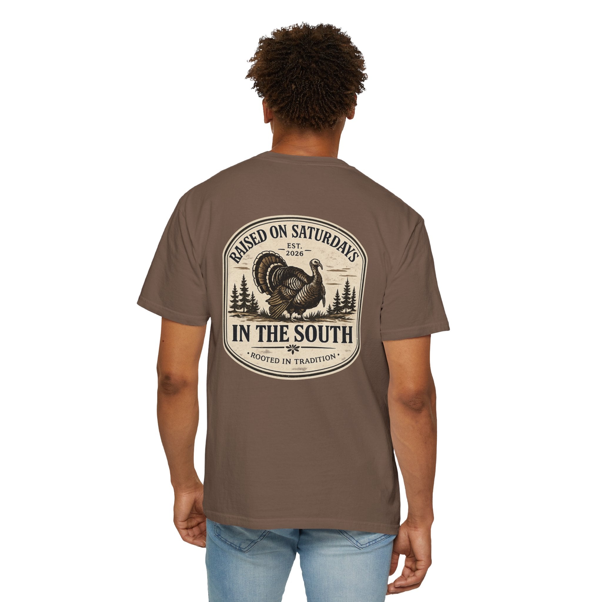 Raised On Saturdays In The South Southern Turkey Hunting T-Shirt
