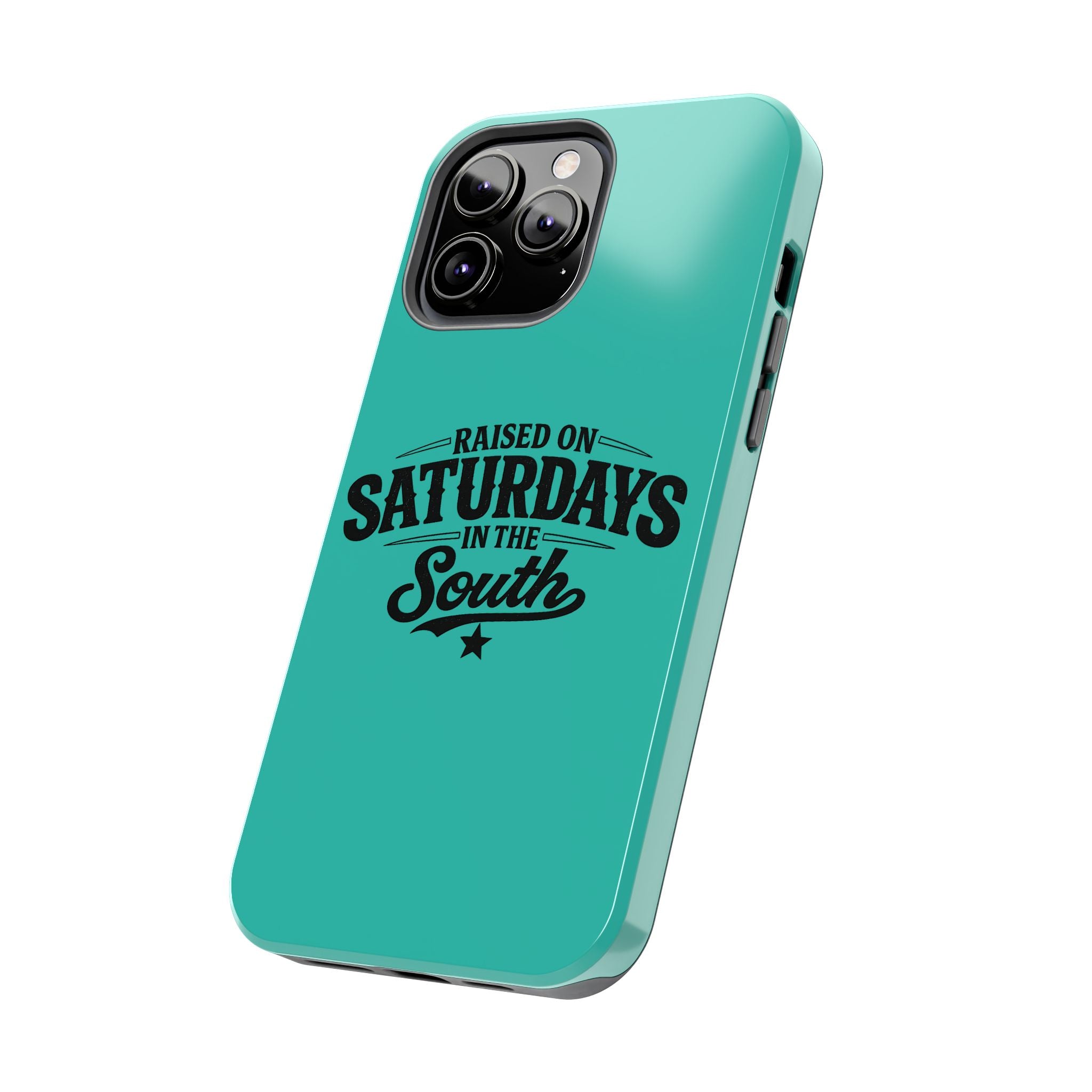 Raised On Saturdays In The South Phone Case-(blue)