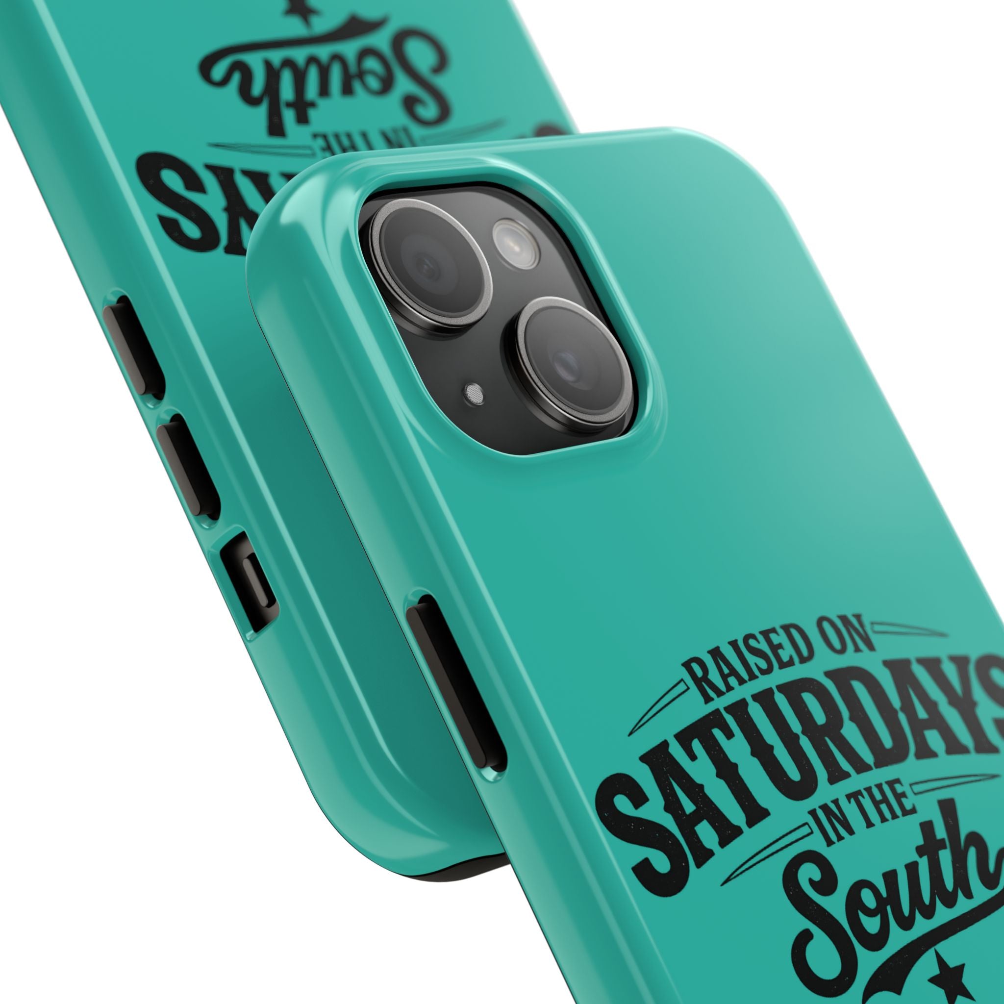 Raised On Saturdays In The South Phone Case-(blue)