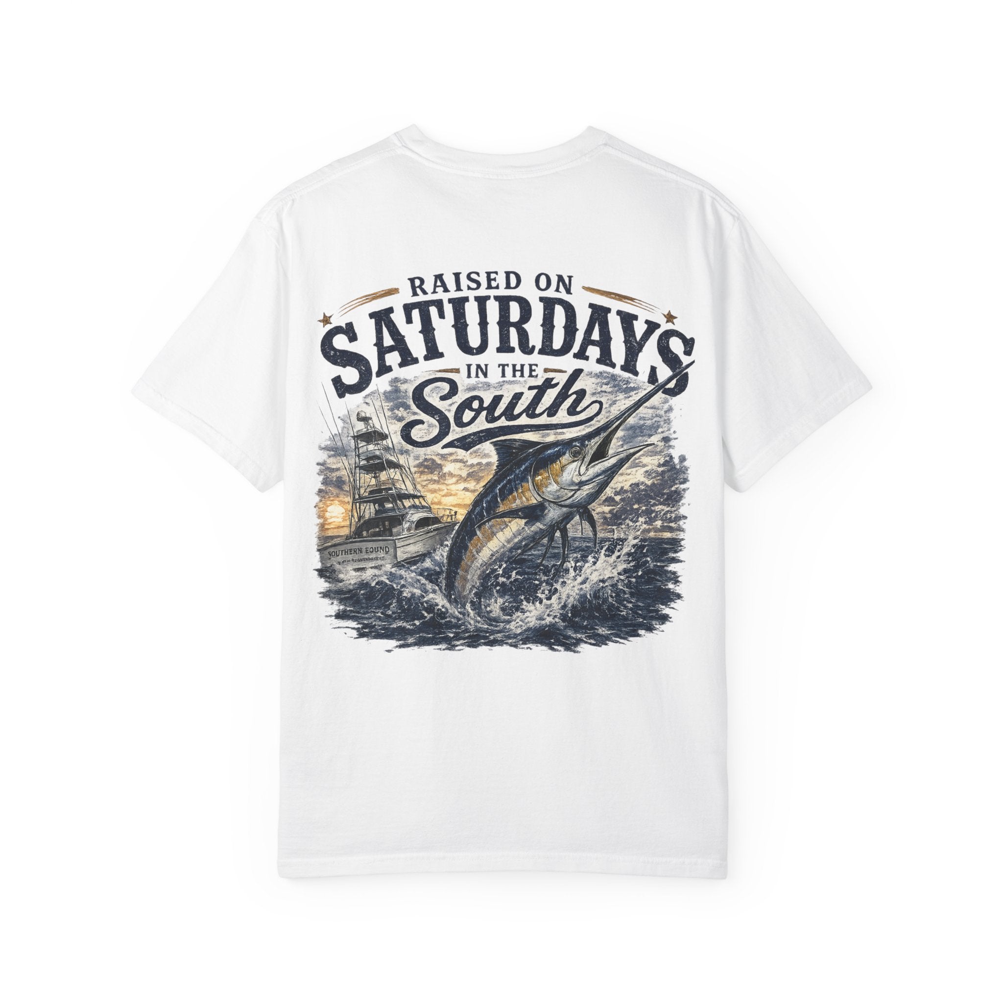 Raised On Saturdays In The South T-Shirt-Deep Sea Saturdays