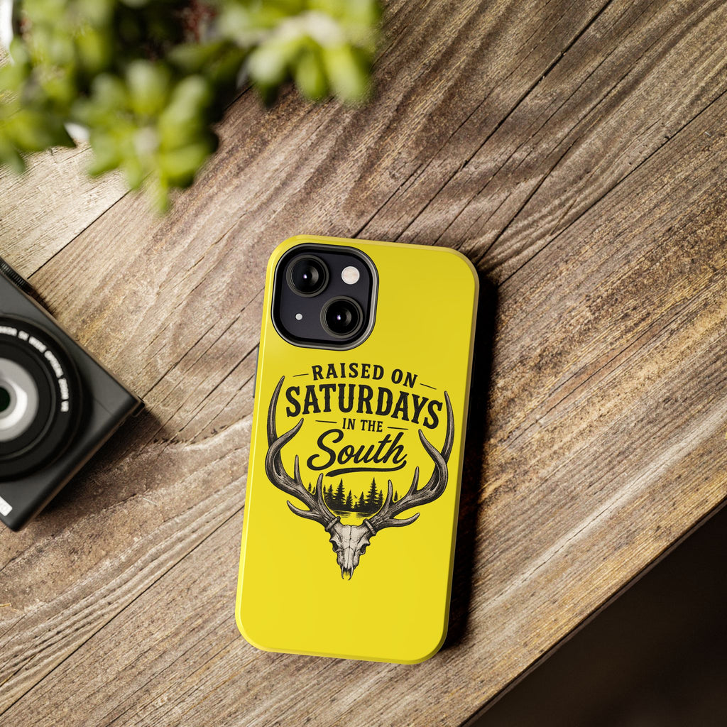Raised On Saturdays In The South Phone Case-Spread Runs Deep In The Woods-(yellow)