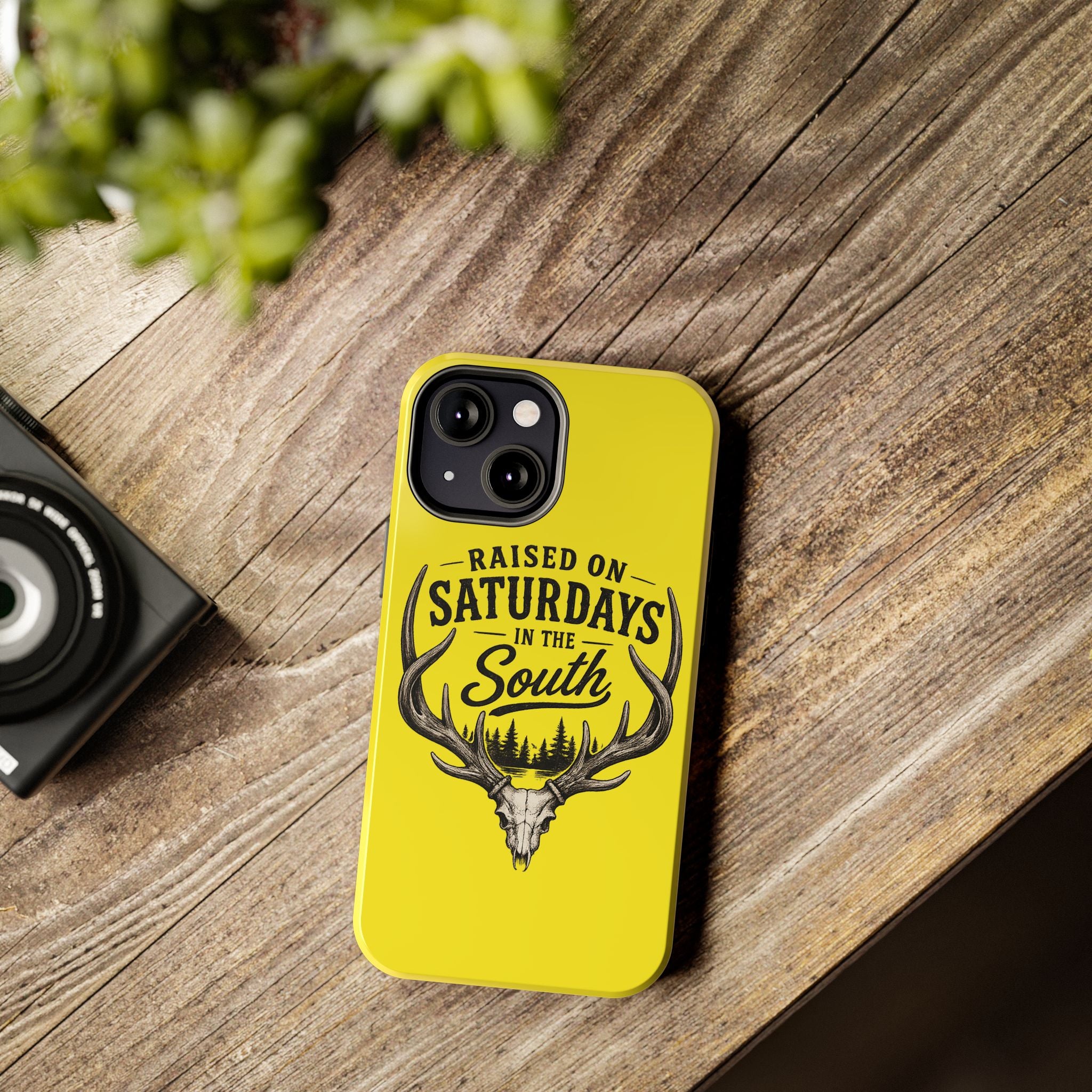 Raised On Saturdays In The South Phone Case-Spread Runs Deep In The Woods-(yellow)