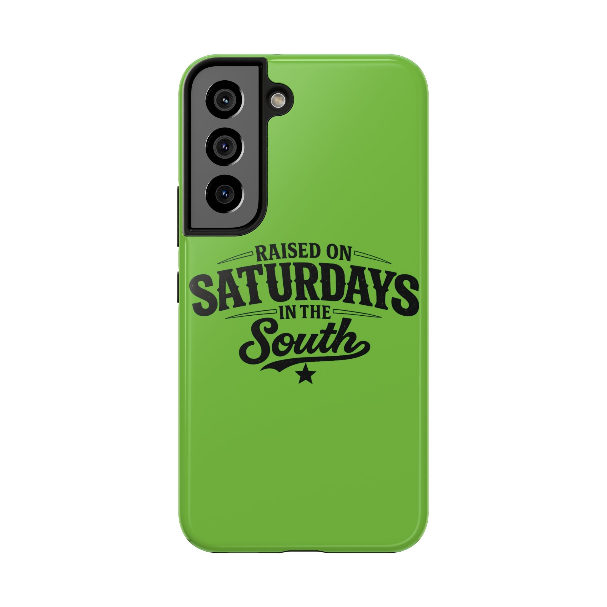 Raised On Saturdays In The South Phone Case-(green)