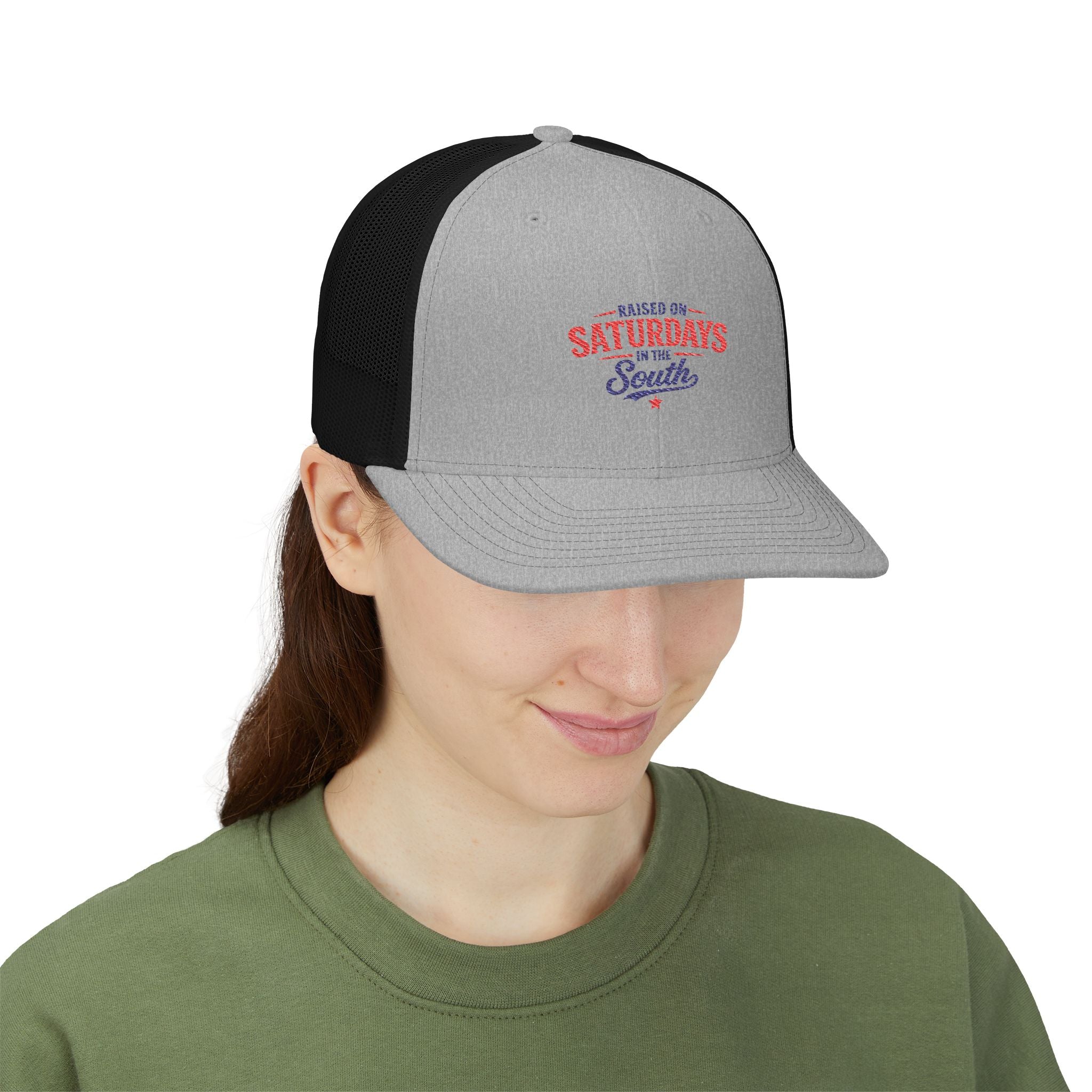 Snapback Trucker Cap-Raised On Saturdays In The South