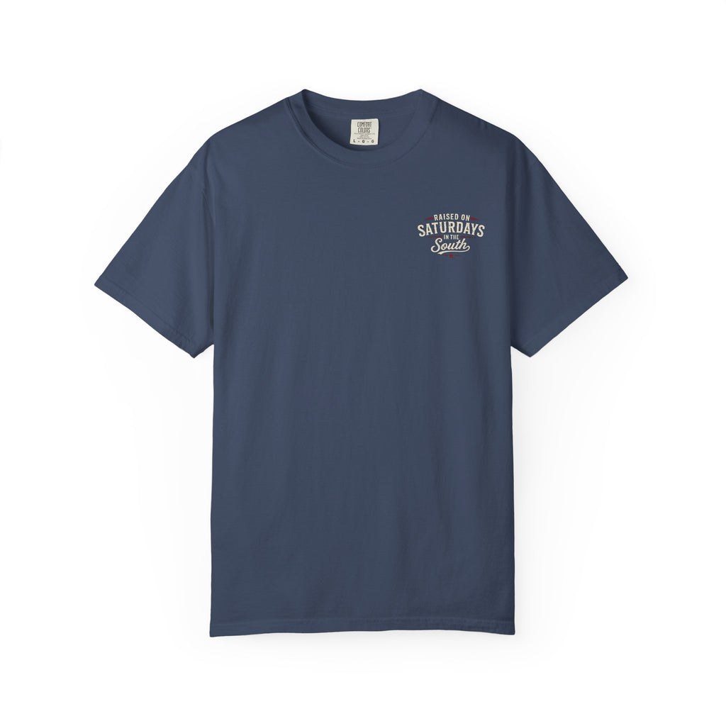 Raised On Saturdays In The South T‑Shirt — Good Riding Buddies Men's