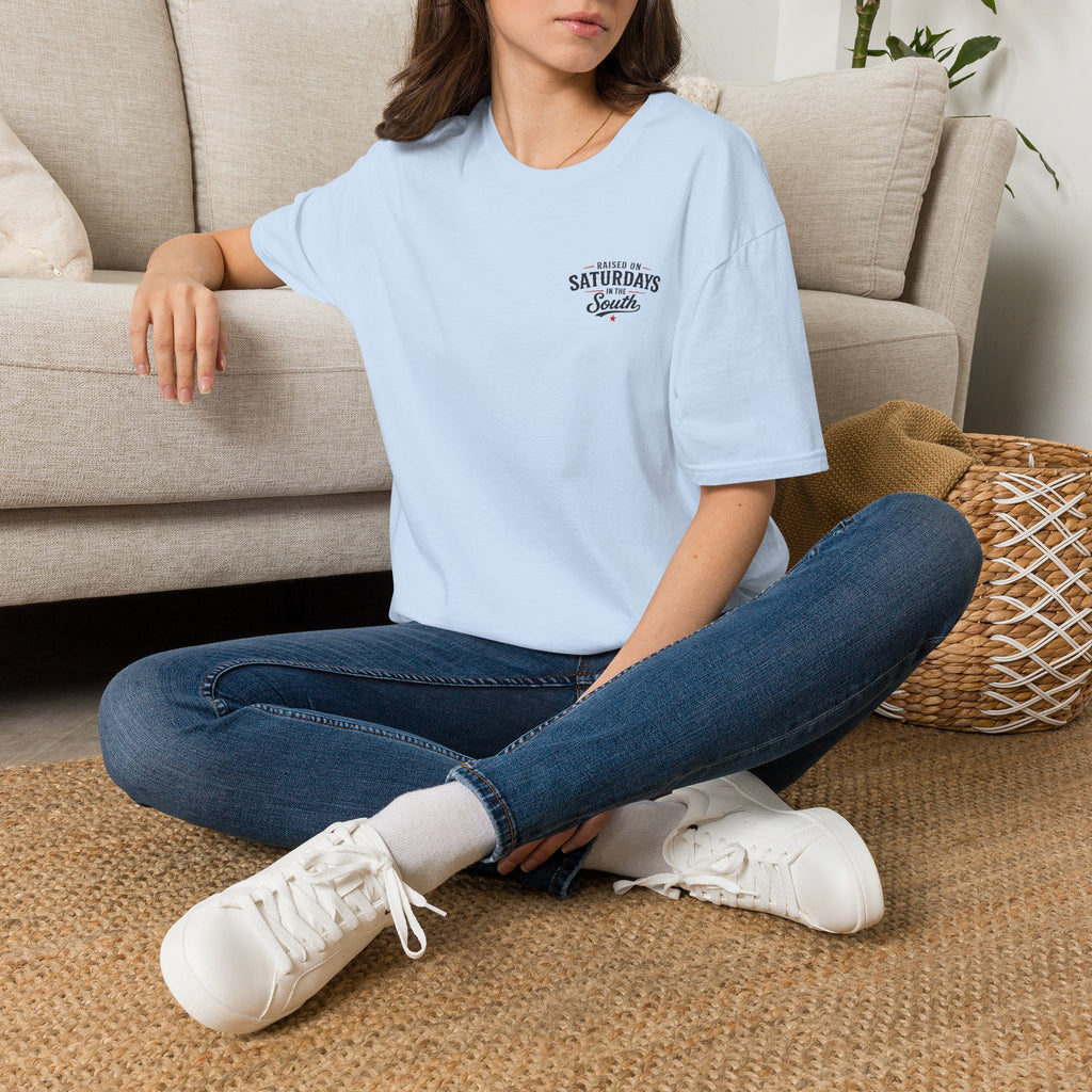 "Raised On Saturdays In The South" Vintage T-Shirt-Saturdays Are Made For Fishin