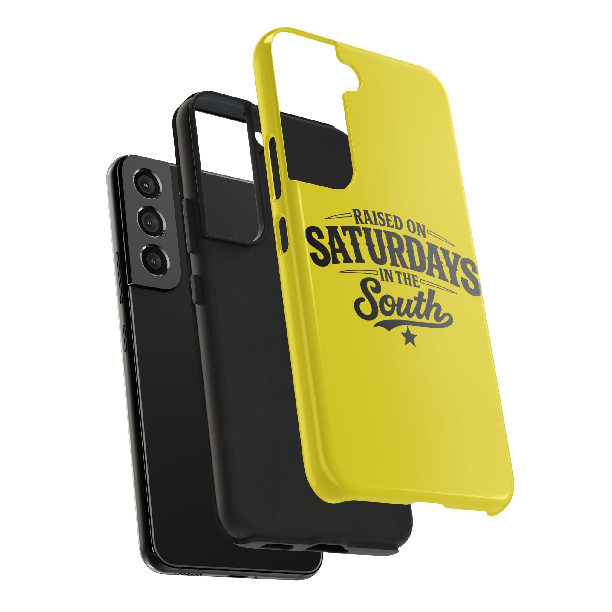 Raised On Saturdays In The South Phone Case-(yellow)