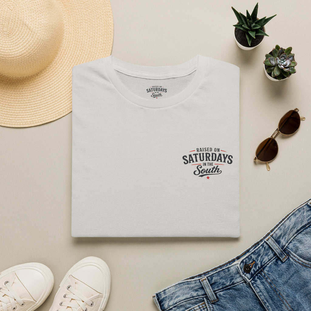 "Raised On Saturdays In The South" Vintage T-Shirt-Saturdays Are Made For Fishin