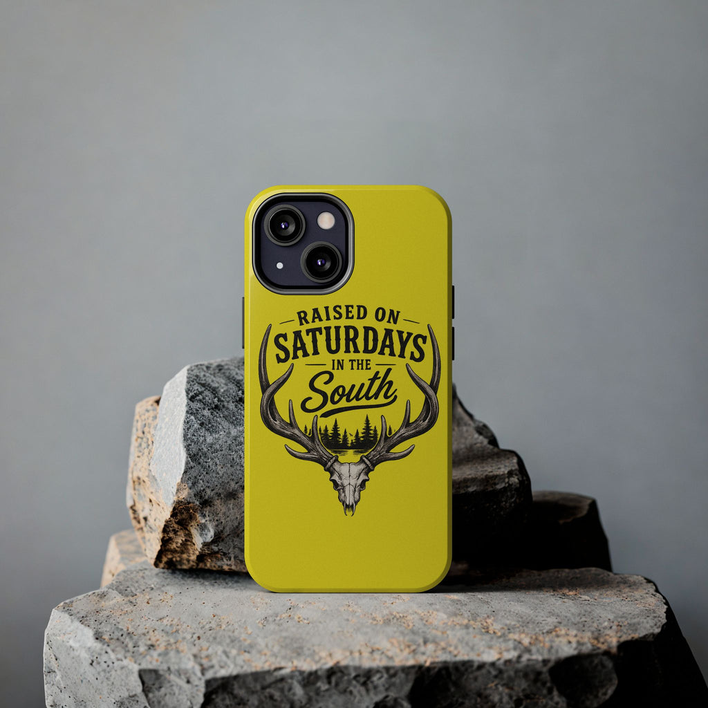 Raised On Saturdays In The South Phone Case-Spread Runs Deep In The Woods-(yellow)