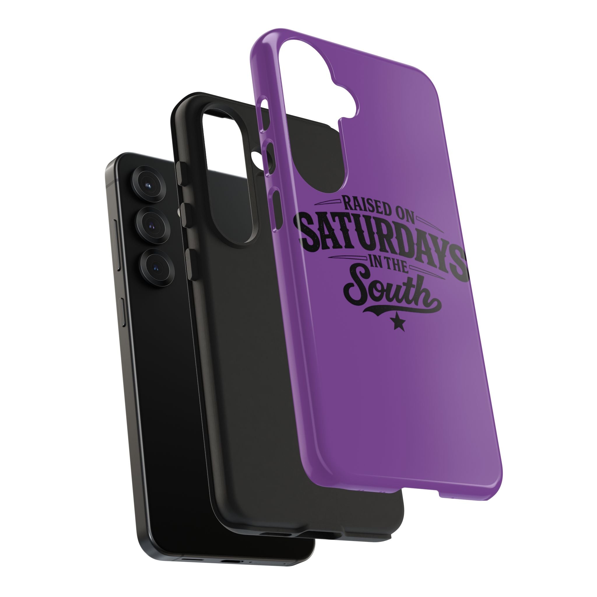 Raised On Saturdays In The South Phone Case-(purple)