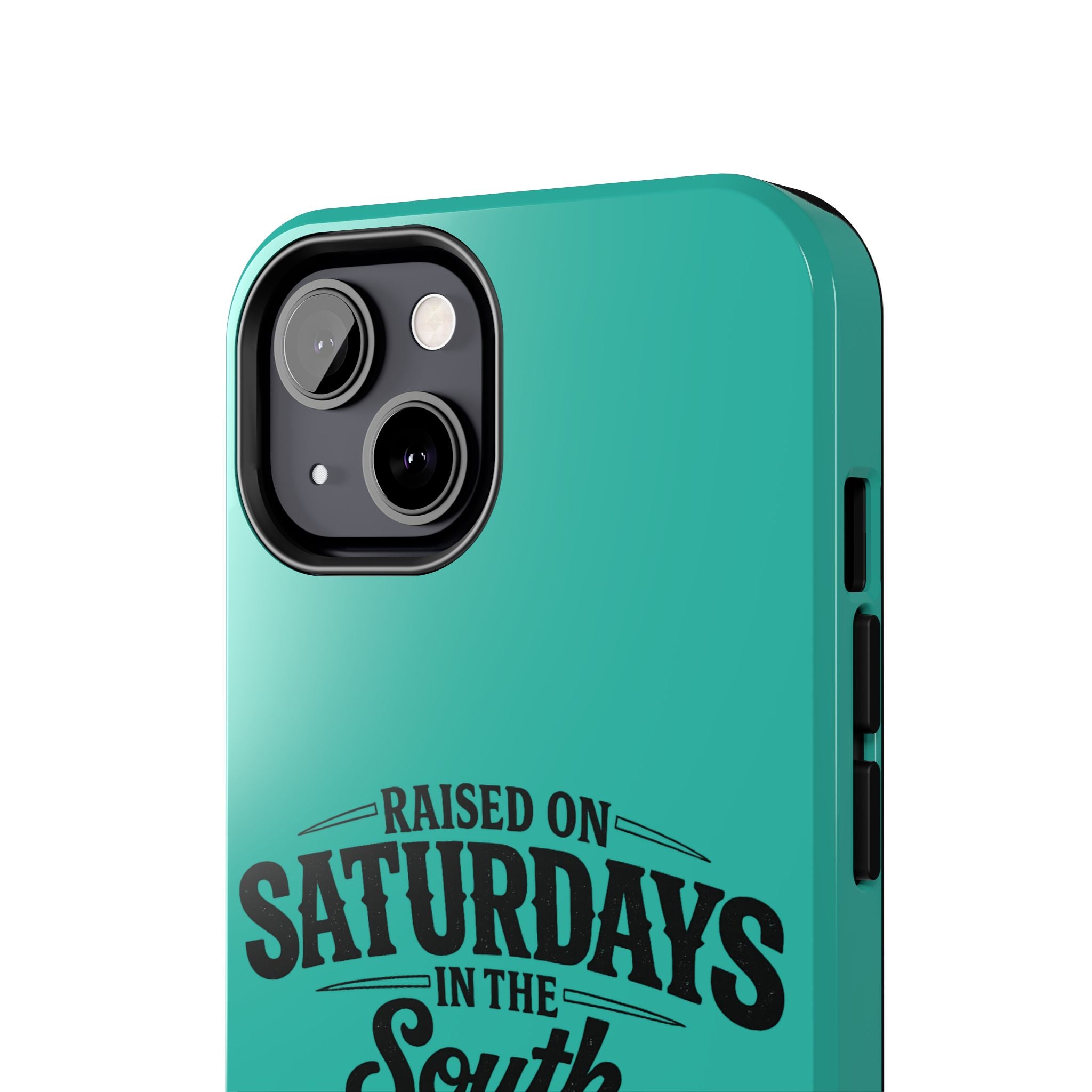 Raised On Saturdays In The South Phone Case-(blue)