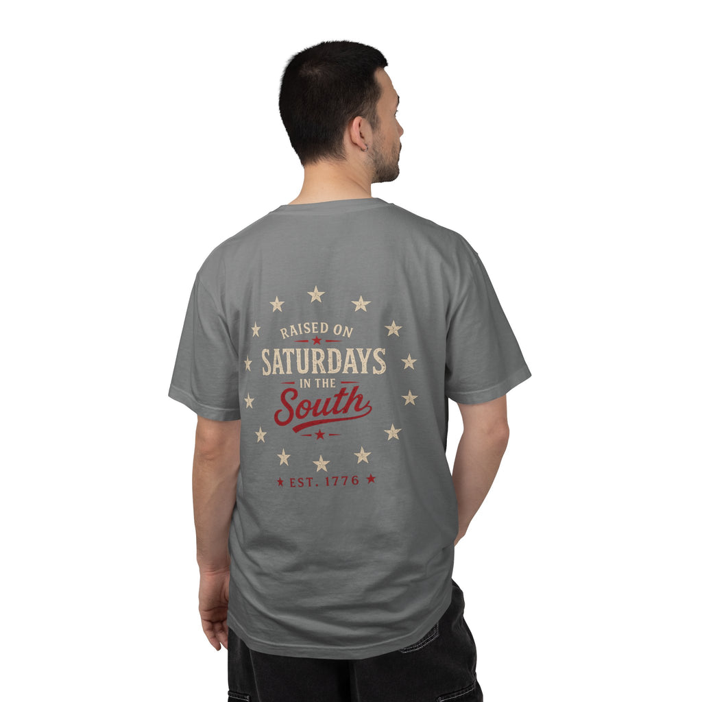 Raised On Saturdays In The South T-Shirt — Southern Freedom-4th Of July Collection