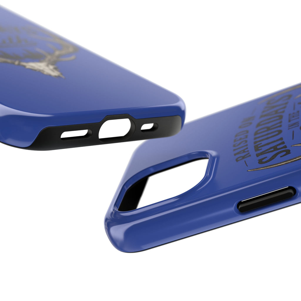 Raised On Saturdays In The South Phone Case - The Spread Runs Deep In The Woods-(blue)