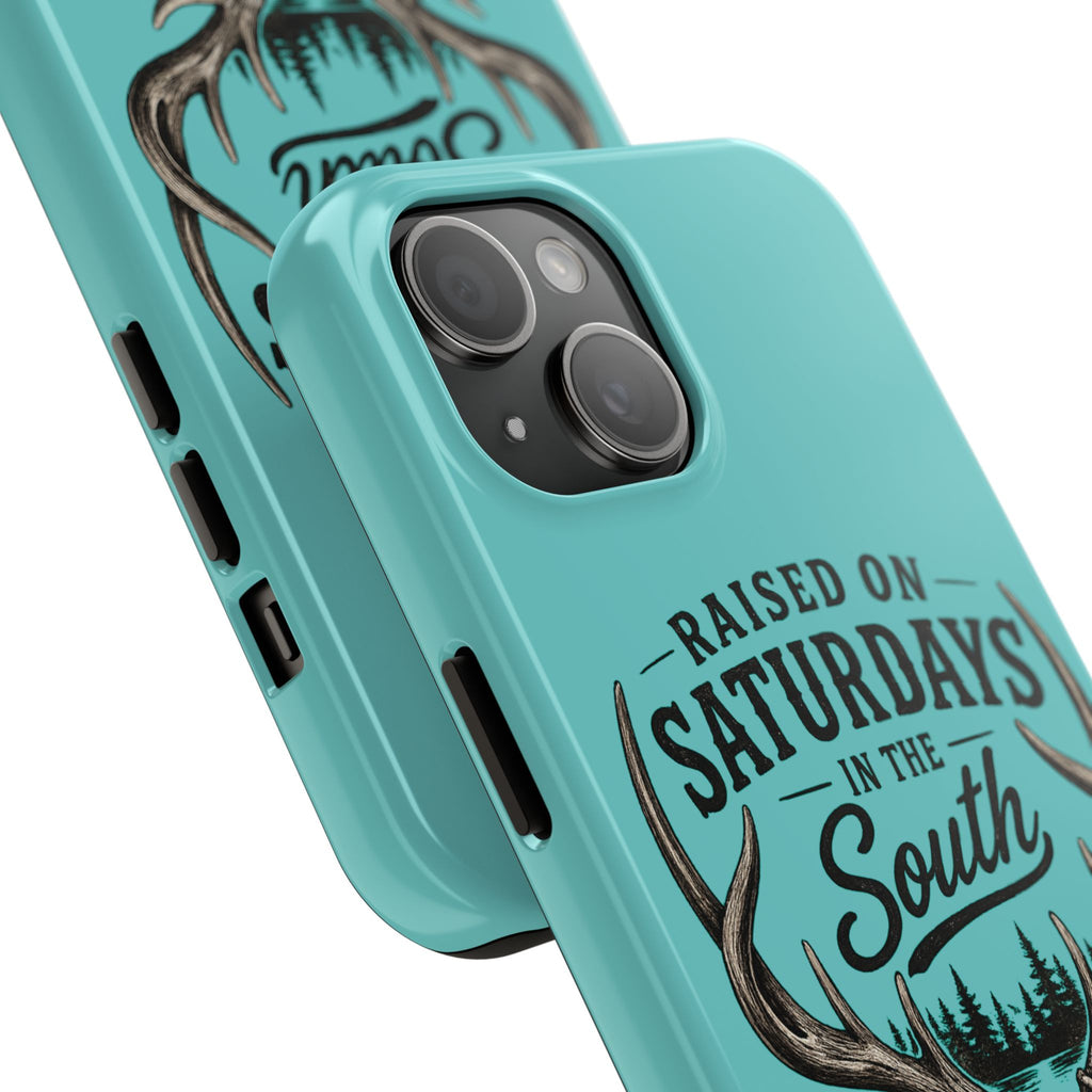 The Spreads Runs Deep In The Woods Phone Case-(blue)