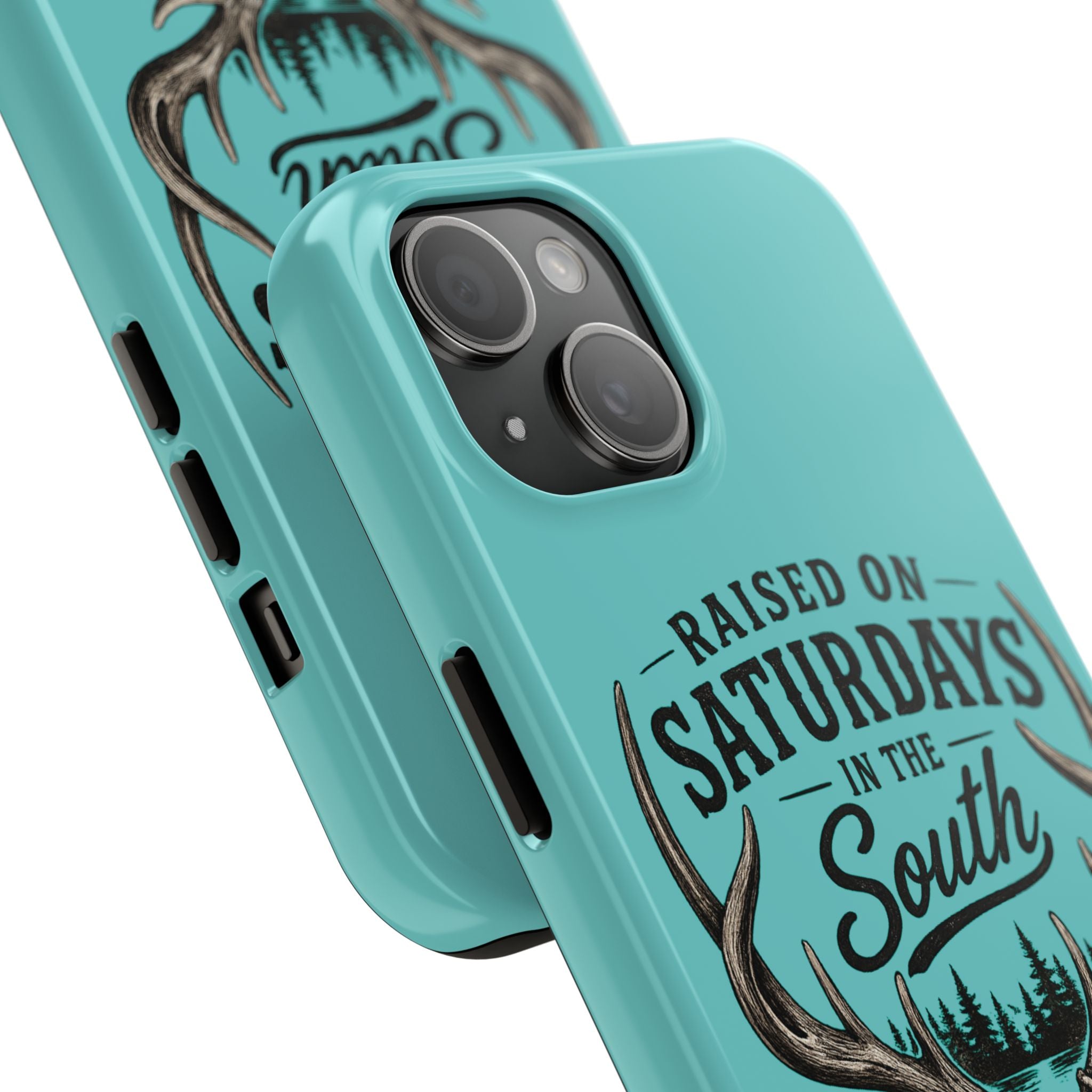 The Spreads Runs Deep In The Woods Phone Case-(blue)