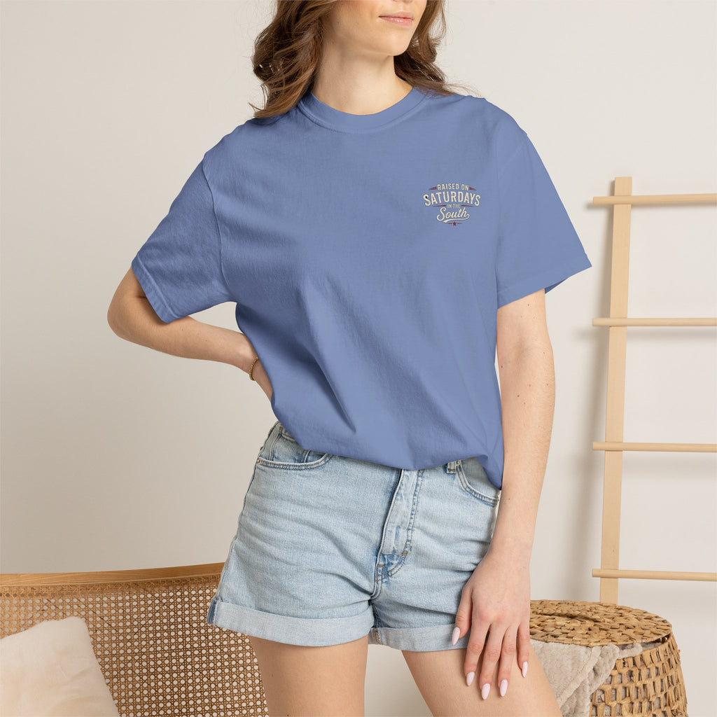 Raised On Saturdays In The South T-Shirt — Girl Dad Hunting Buddies