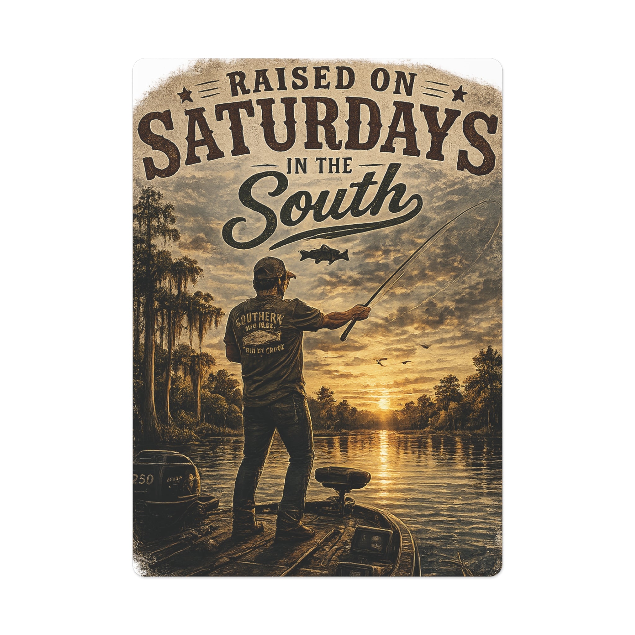 Raised On Saturdays In The South Poker Cards