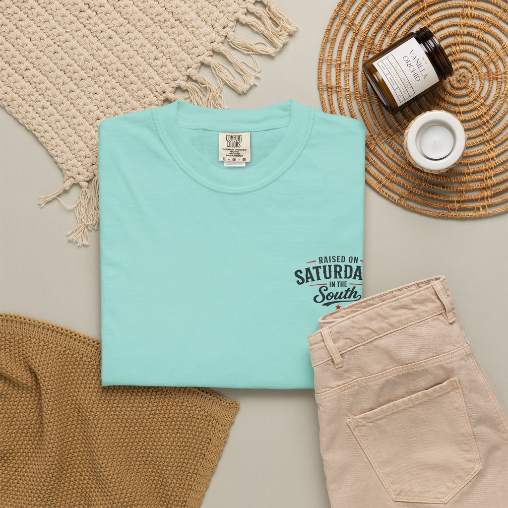 Raised On Saturdays In The South T-Shirt Boy Dad-"Daddy's Home"