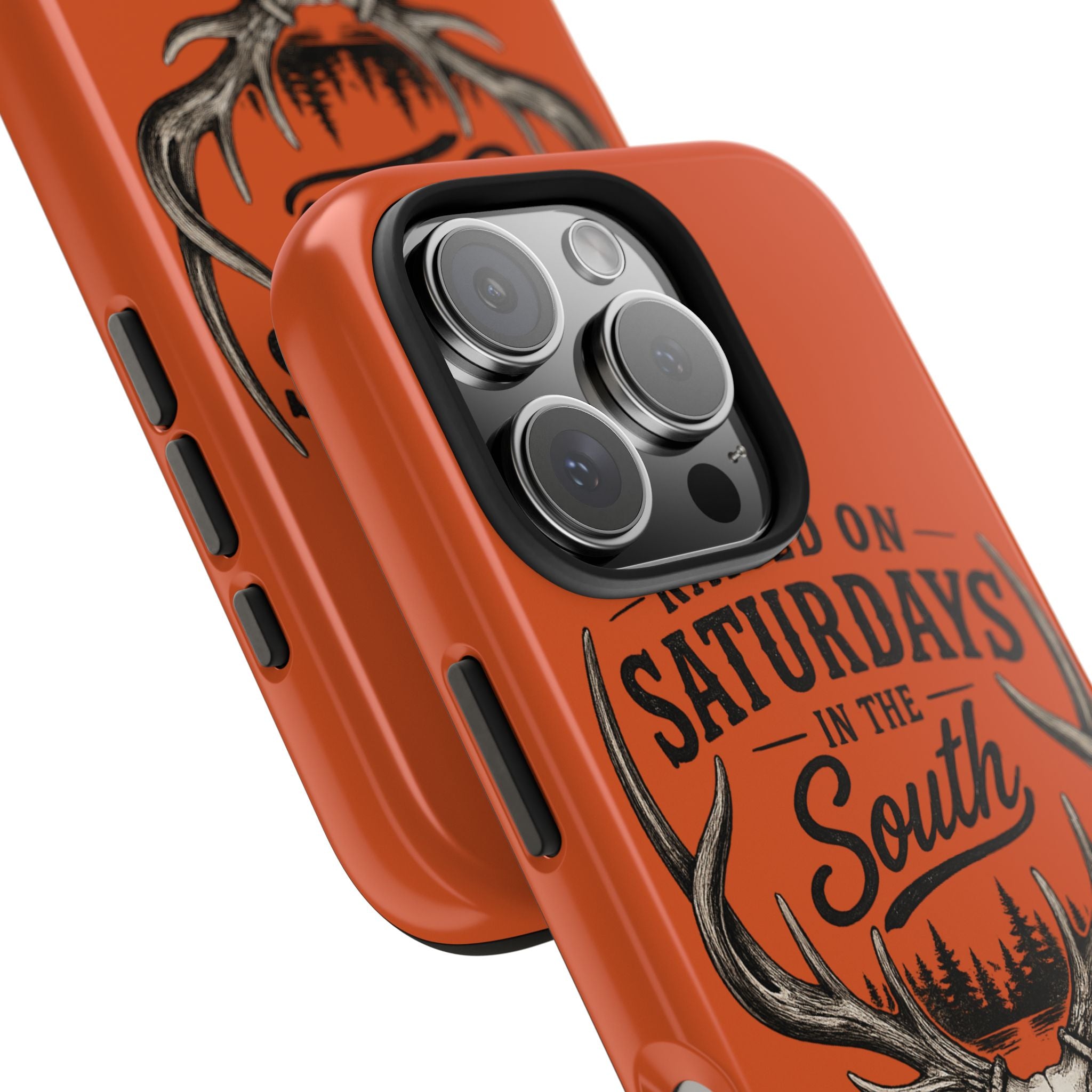 Raised On Saturdays In The South Phone Case-Spread Runs Deep In The Woods-(orange)