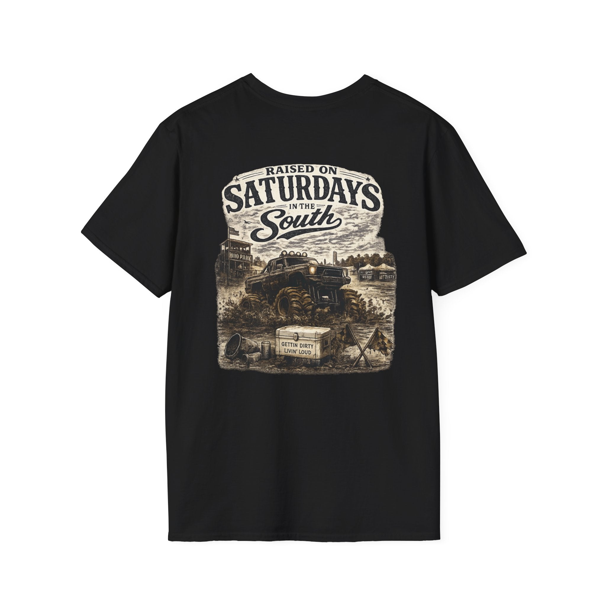 Raised On Saturdays In The South Vintage T-Shirt- Mud Park Saturdays