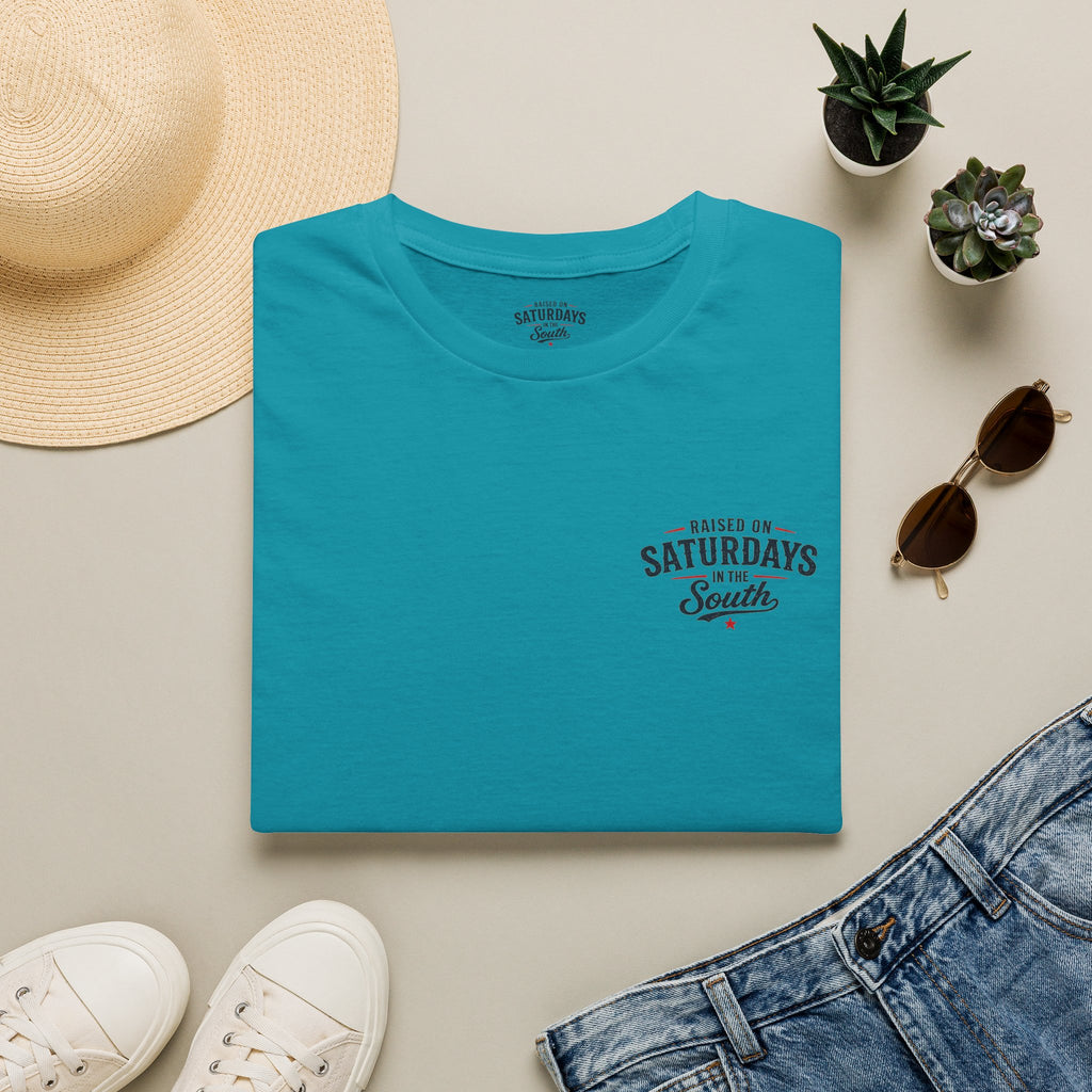 "Raised On Saturdays In The South" Vintage T-Shirt-Saturdays Are Made For Fishin