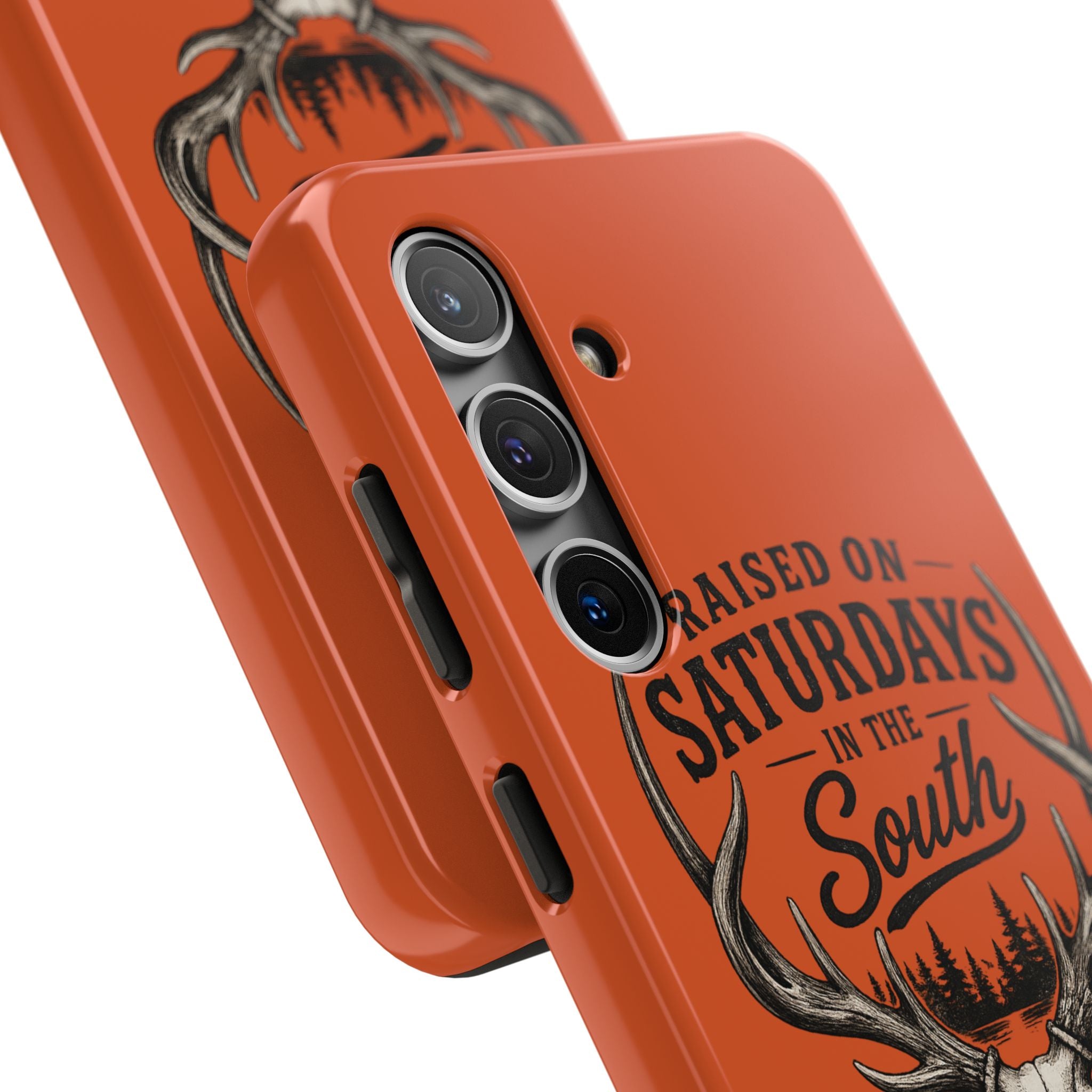 Raised On Saturdays In The South Phone Case-Spread Runs Deep In The Woods-(orange)