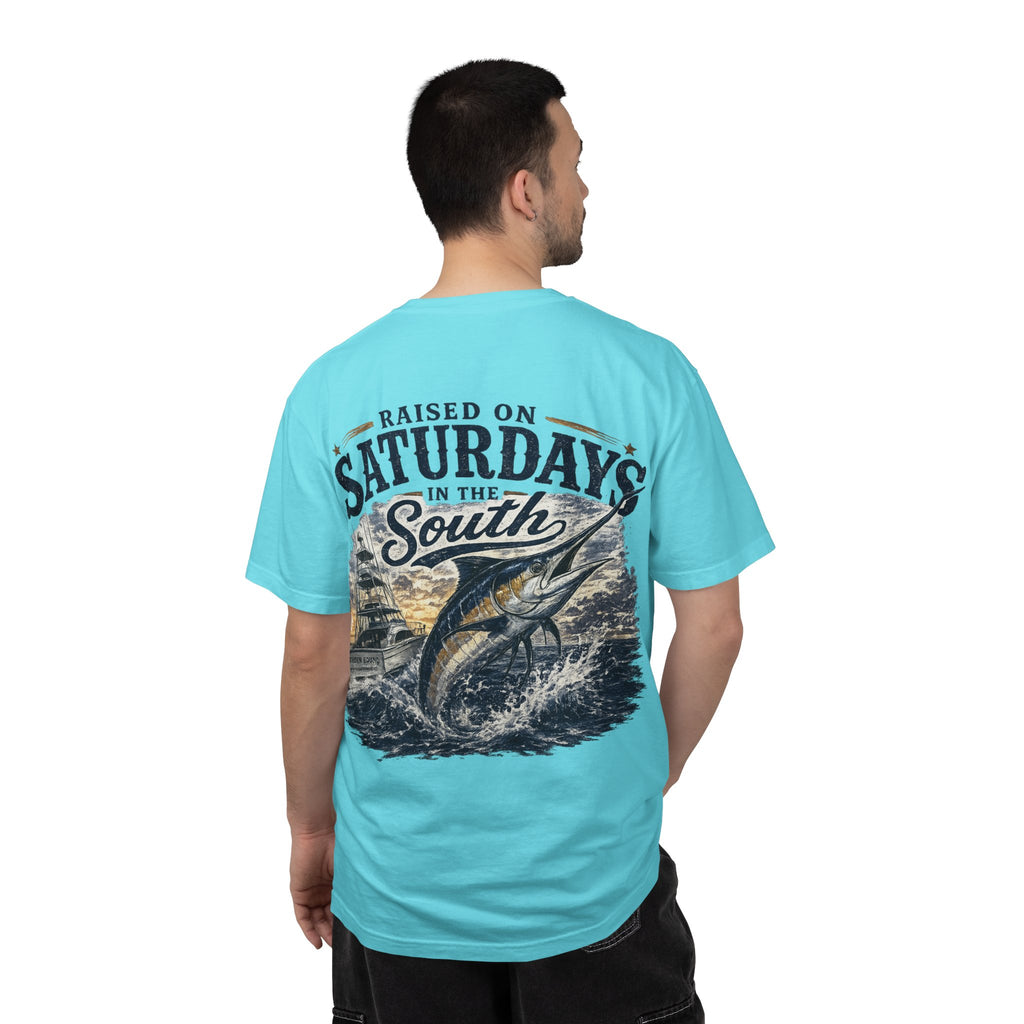 Raised On Saturdays In The South T-Shirt-Deep Sea Saturdays