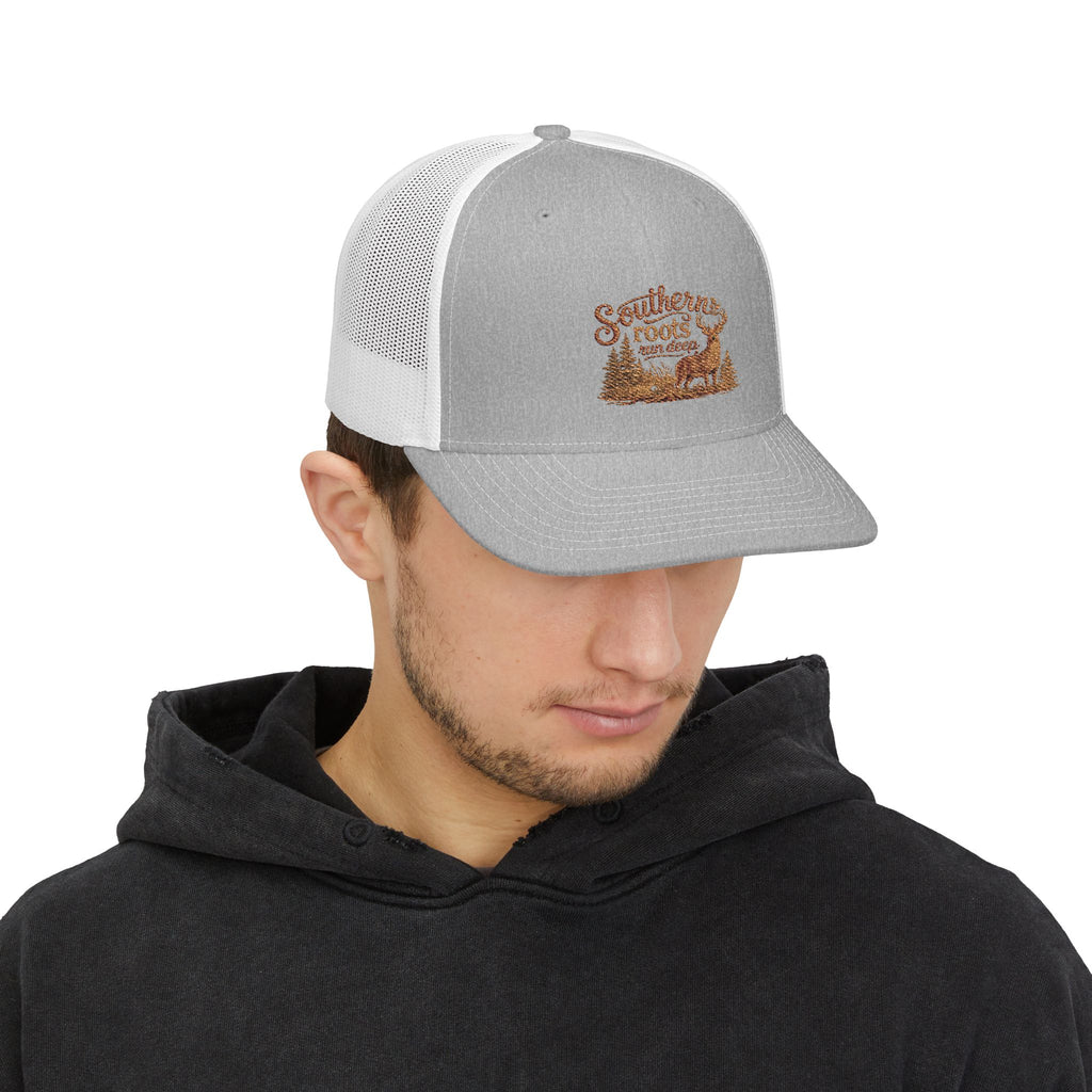 Snapback Trucker Cap - "Southern Roots Run Deep"