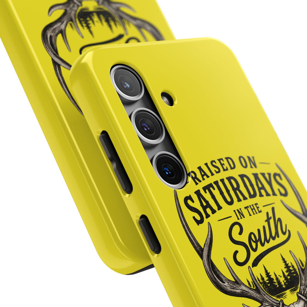 Raised On Saturdays In The South Phone Case-Spread Runs Deep In The Woods-(yellow)