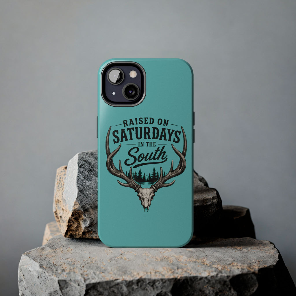 The Spreads Runs Deep In The Woods Phone Case-(blue)