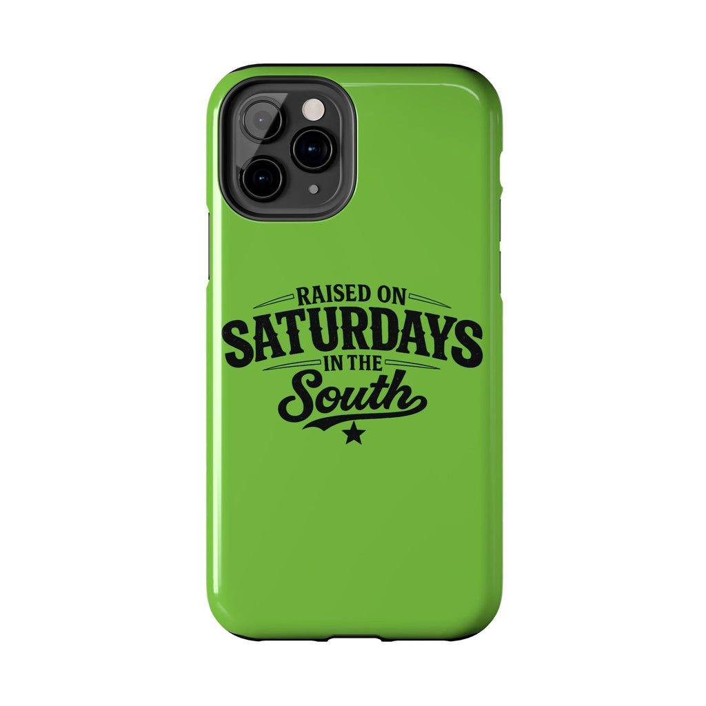 Raised On Saturdays In The South Phone Case-(green)